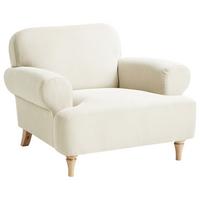 SESSEL Hellbeige Kiberg - Beige/Braun, Textil (103/83/98cm) - Beliani