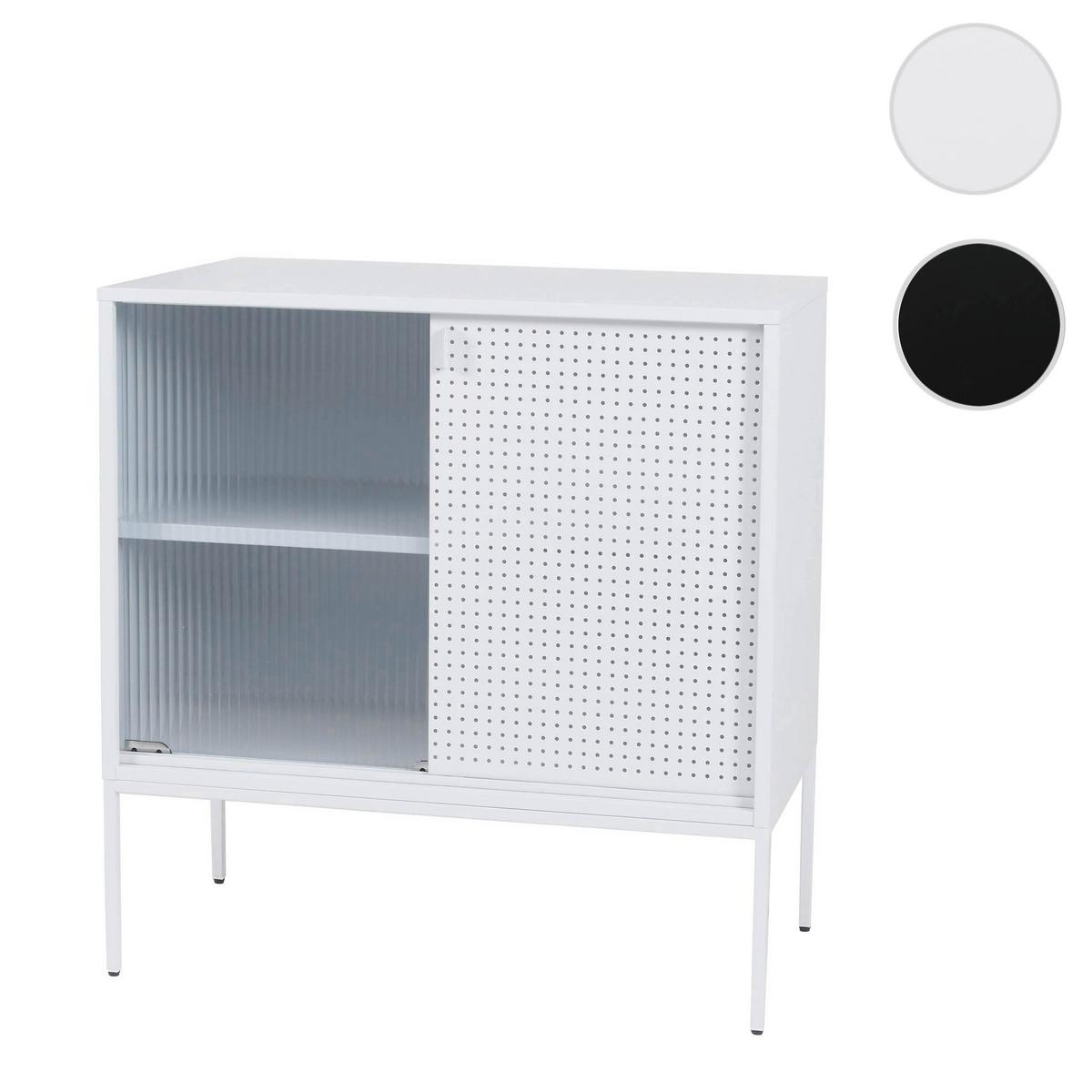 KOMMODE Weiß - Weiß, Metall (80/85/45cm) - MCW
