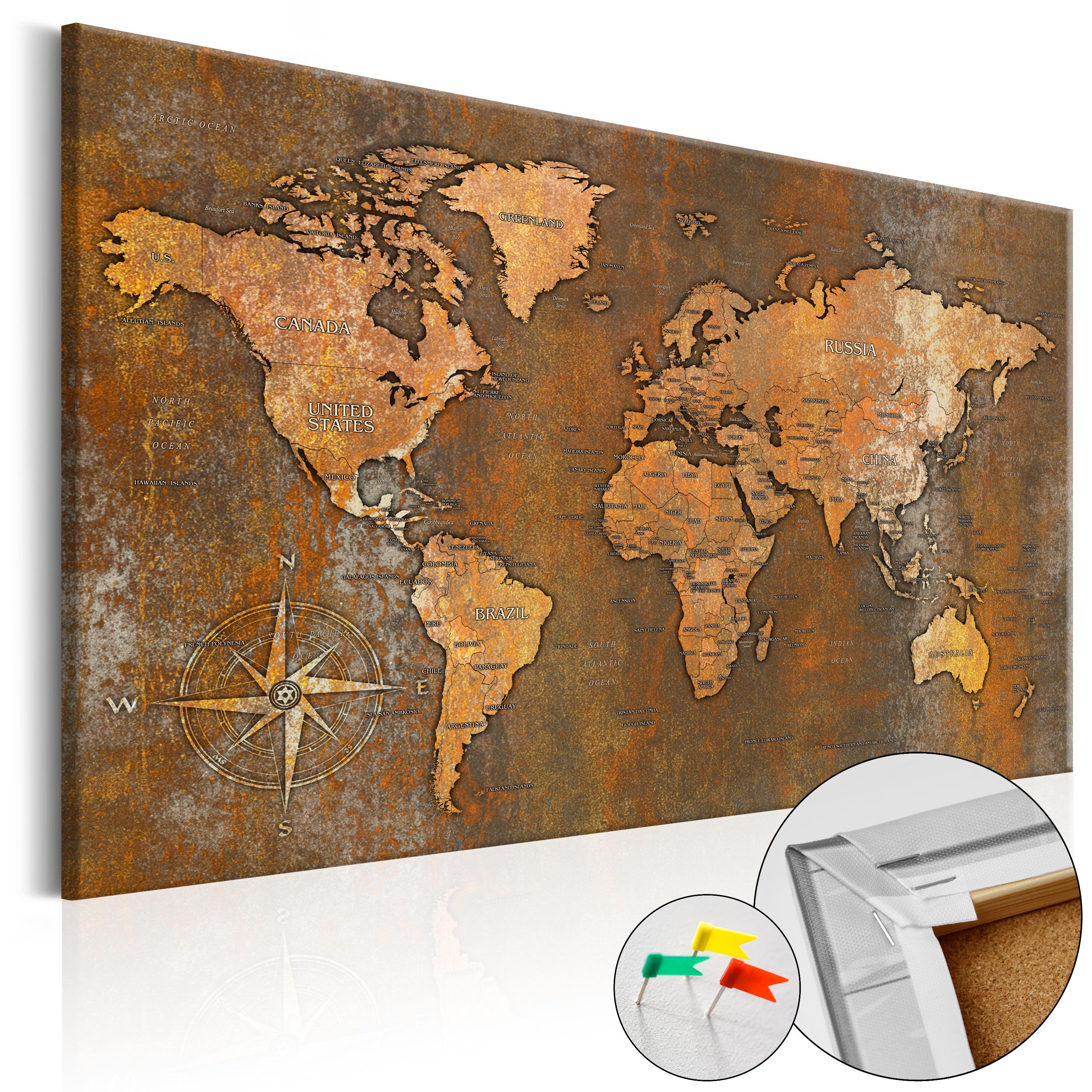 PINNWANDBILDER Kupfer 60/40 cm - Braun/Kupferfarben, Naturmaterialien/Textil (60/40cm) - KUNSTLOFT