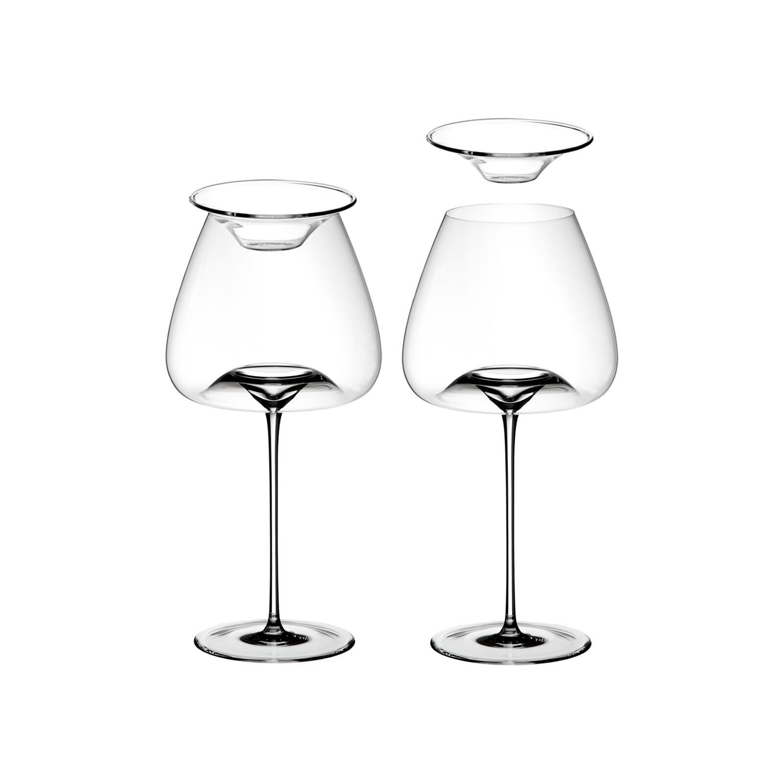WEINGLÄSER + DECKEL Vision Balanced transparent 850 ml 2er Set - Transparent, Glas (0.85L) - Zieher