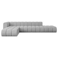 ECKSOFA modulares Sofa Zuvon-L2 - 387x177x70 cm Hellgrau - Hellgrau, Holzwerkstoff/Textil (387/177cm) - ALTDECOR