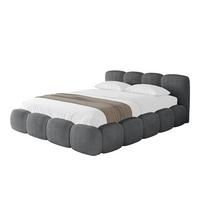 POLSTERBETT mit Bettkasten und Lattenrost, Bett mit Matratze H3/H4 - KALA-v1 160x200 Dunkelgrau - Dunkelgrau, Holzwerkstoff/Textil (160/200cm) - ALTDECOR