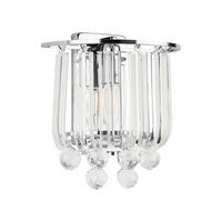 WANDLEUCHTE Alnwick - Chromfarben, Kunststoff/Metall (22/24/15cm) - lux.pro