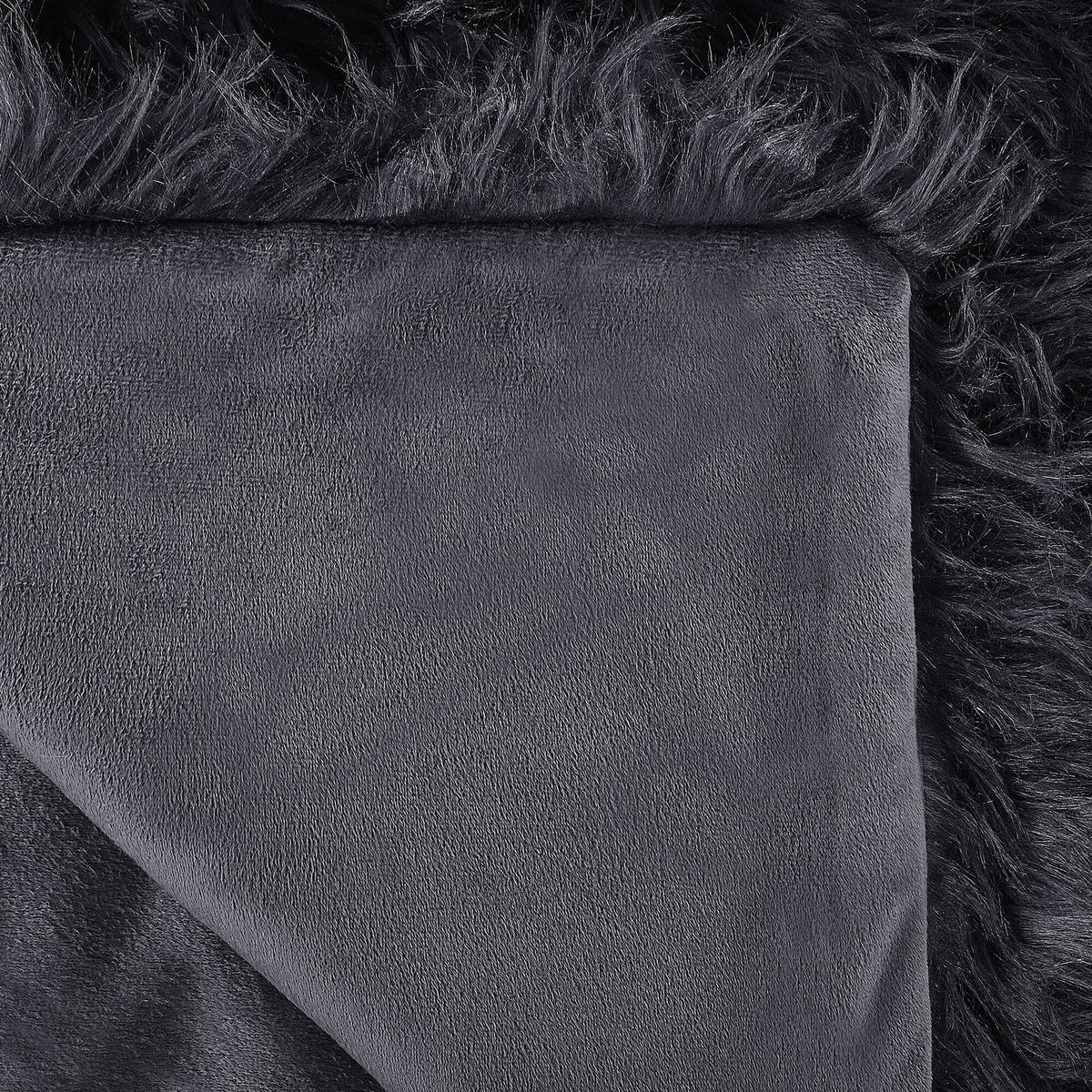 TAGESDECKE Schwarz 200 x 220 cm Delice - Schwarz, Textil (200/220cm) - Beliani