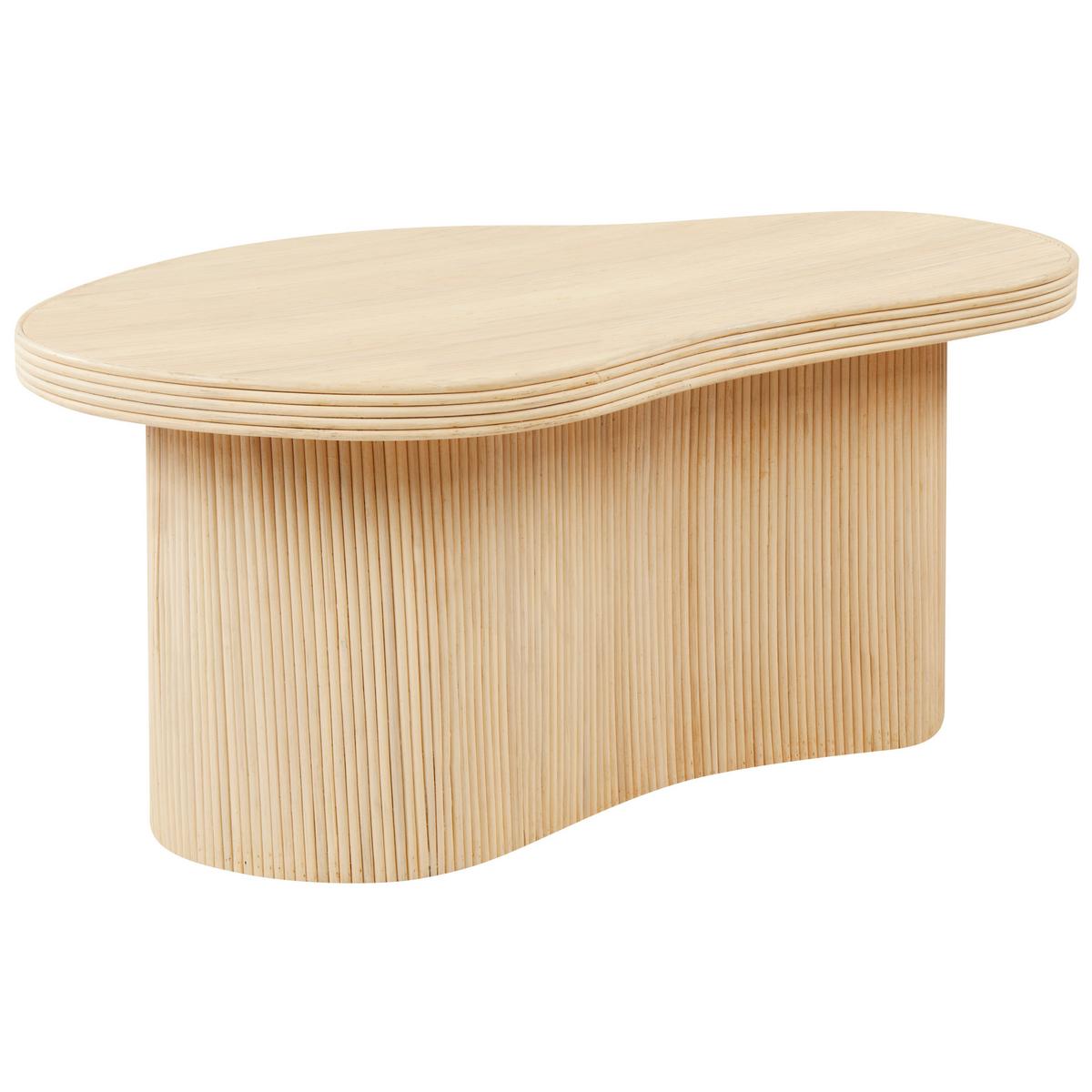 COUCHTISCH 2er Set Naturfarben Salanti - Naturfarben, Naturmaterialien (100/72/45cm) - Beliani