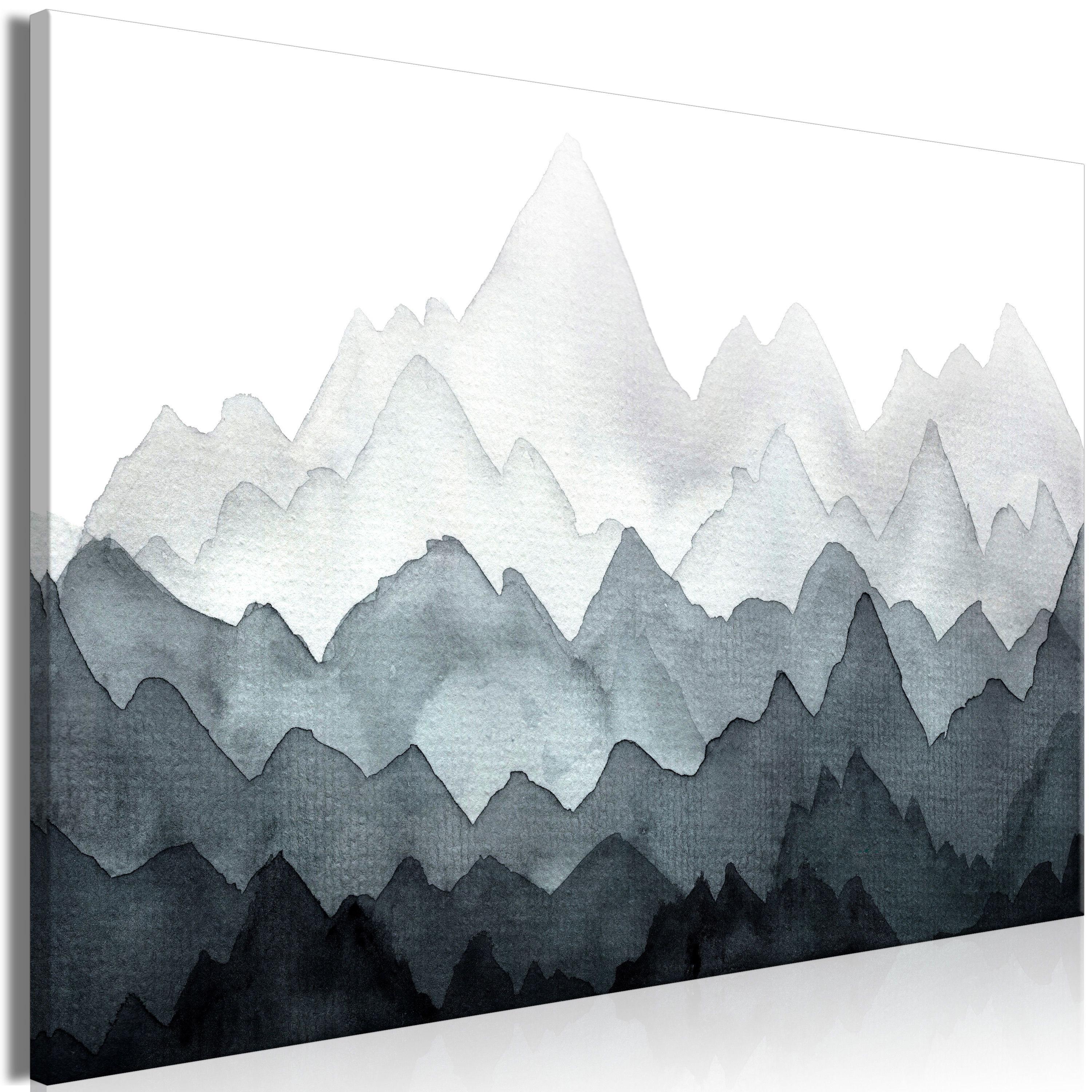 KUNSTDRUCK Schwarz-Weiß 120/80 cm - Schwarz, Textil (120/80cm) - KUNSTLOFT