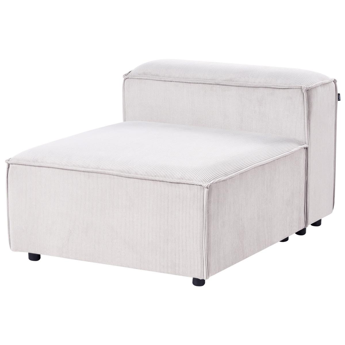 3-SITZER-MODULSOFA Cremeweiß Cord Ardal - Creme, Textil (328/68/120cm) - Beliani