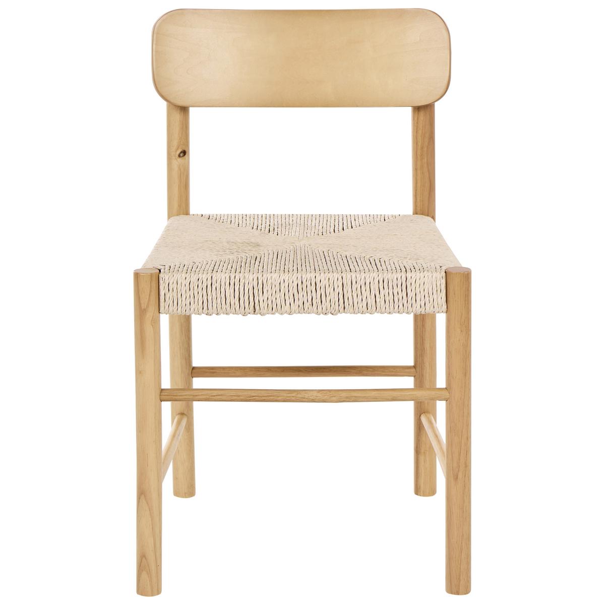 ESSZIMMERSTUHL 2er-Set Holz Hellbraun Digne - Hellbraun, Holz (46/75/46cm) - Beliani
