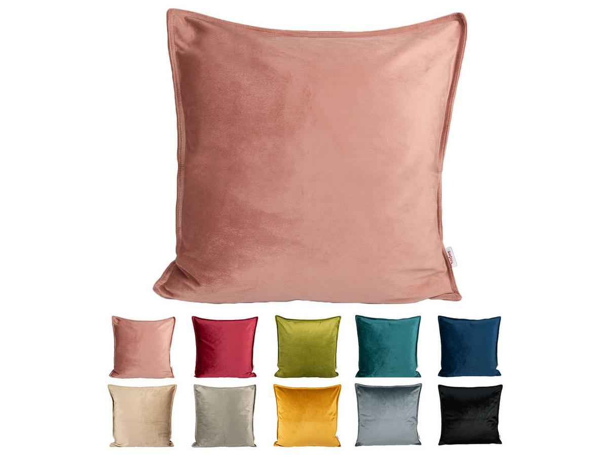 KISSENHÜLLE Samt&Sonders altrosa 60/60 cm - Altrosa, Textil (60/60cm) - beties Heimtextil