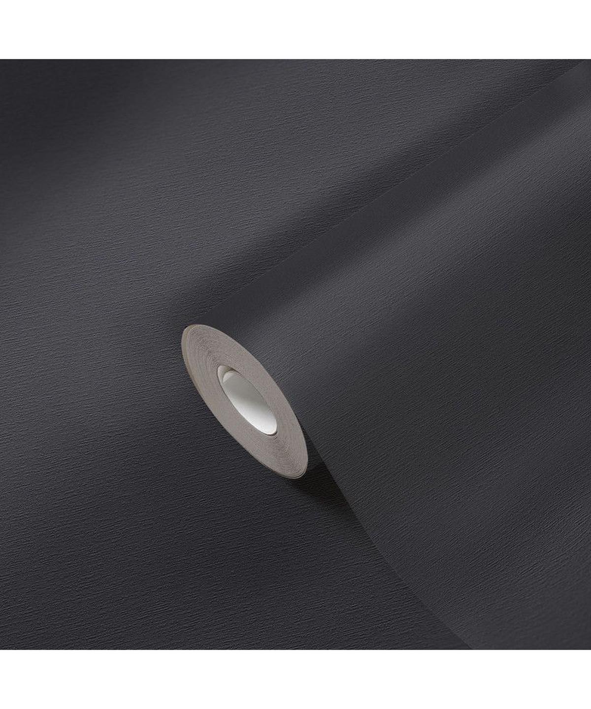VLIESTAPETE Schwarz 53/1005 cm - Schwarz, Textil (53/1cm) - KUNSTLOFT