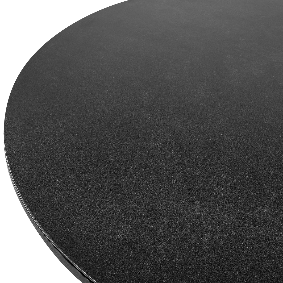 GARTENTISCH Glas Schwarz Olmetto - Schwarz, Metall (110/110/74cm) - Beliani
