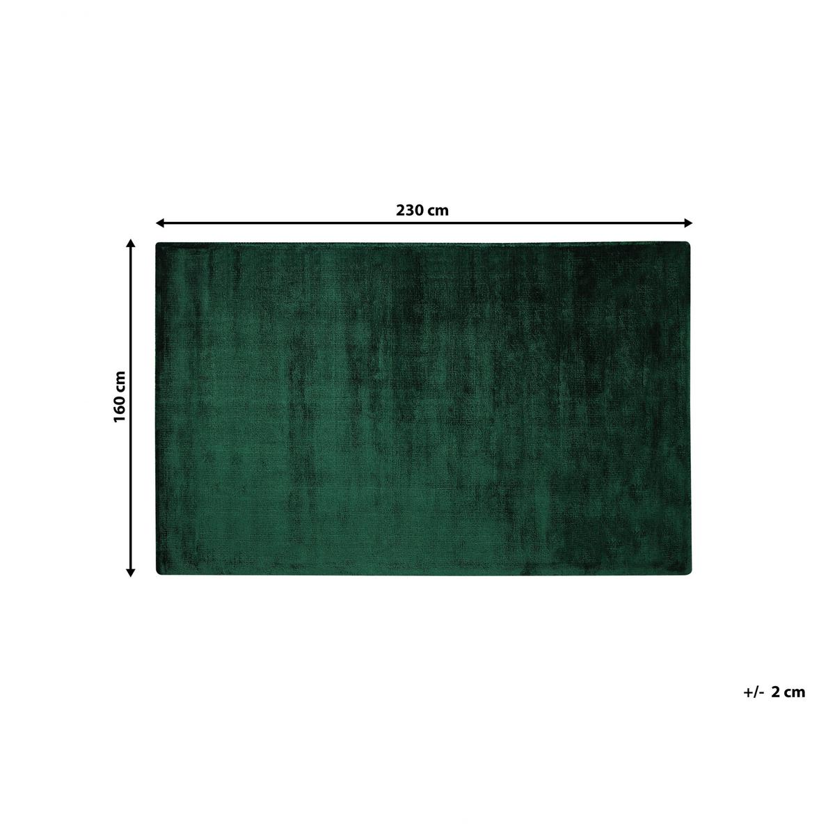 KURZFLOR-TEPPICH Grün 160/230 cm Gesi II - Grün, Textil (160/230cm) - Beliani