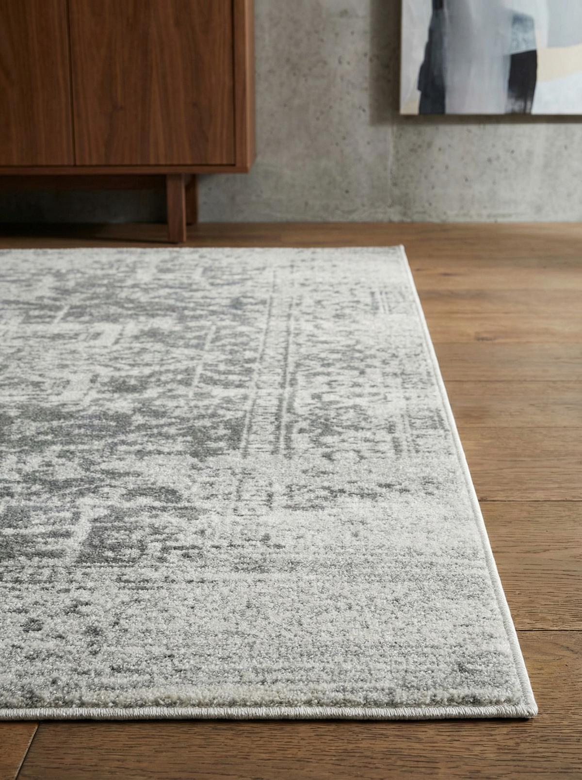 TEPPICH LODI-Lambro, im Vintage-Stil, Silbergrau, 120 x 170 cm - Grau, Textil (170/120cm) - KADIMA DESIGN