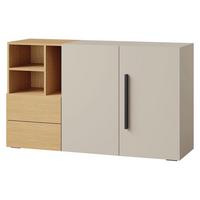 SIDEBOARD Lorin 2D2S LO07 - Kaschmir/Eichefarben, Holzwerkstoff (136/80/40cm) - MIRJAN24
