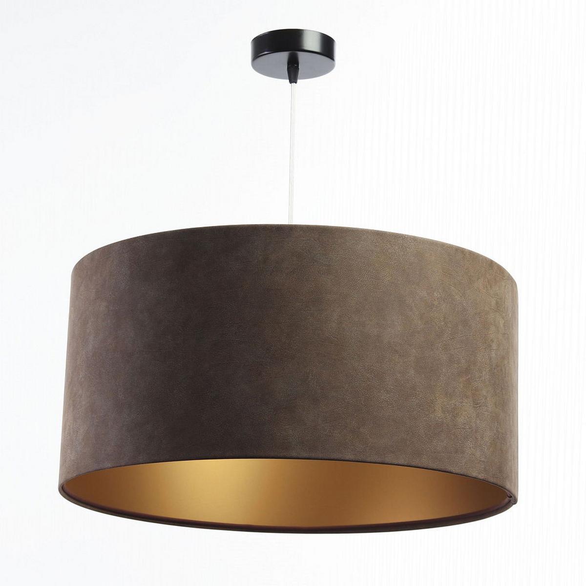 HÄNGELEUCHTE Gold 50/25 cm - Goldfarben/Braun, Kunststoff (50/0.8/25cm) - ONZENO