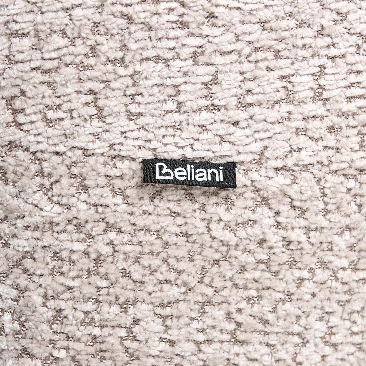DREHSESSEL Chenillegewebe Beige Kuolpa - Beige, Textil (67/69/75cm) - Beliani