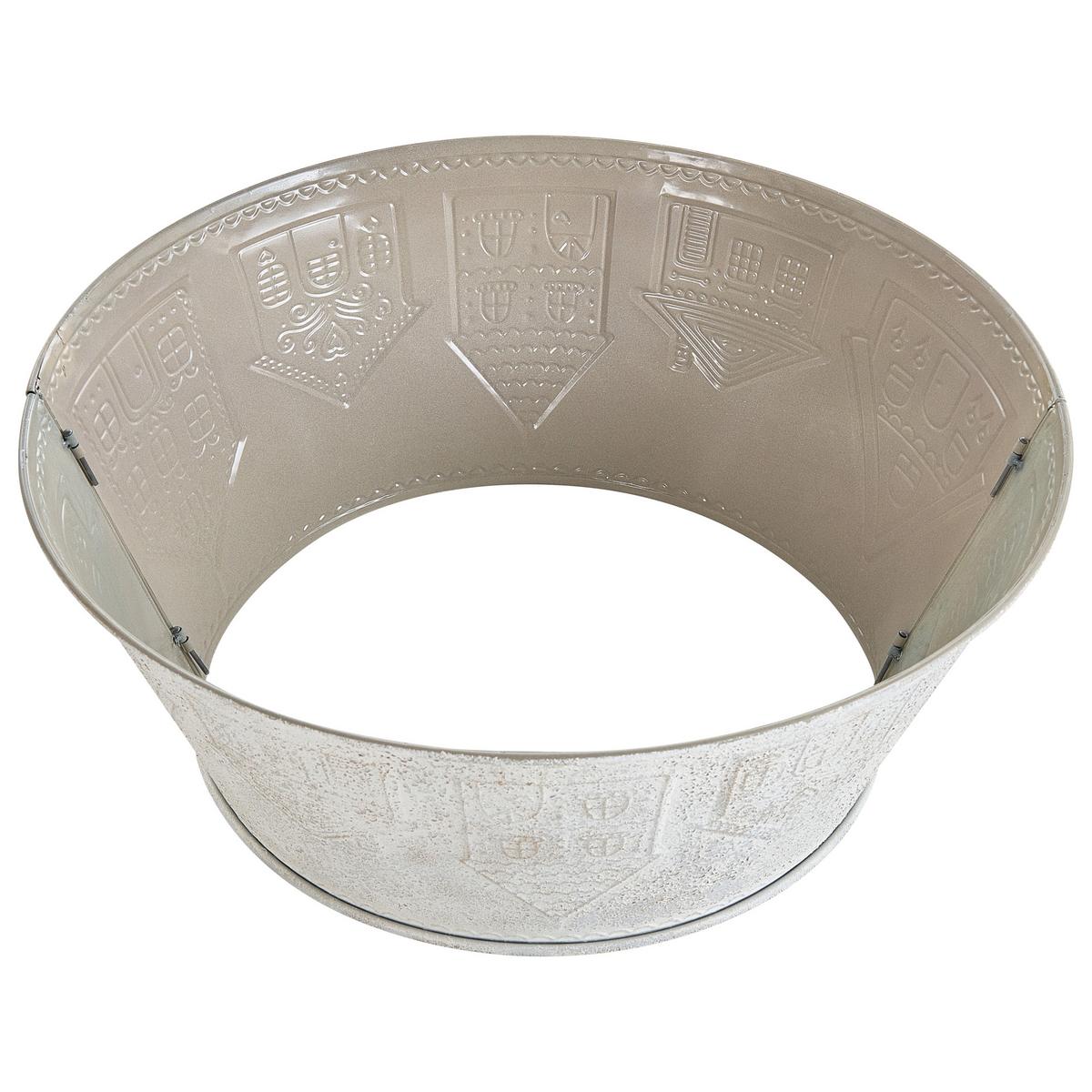 WEIHNACHTSBAUMKRAGEN 72 cm Cremeweiß Heinola - Creme, Metall (30cm) - Beliani