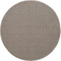 TEPPICH Flachgewebe CIMA in Braun, einfarbig, Ø 160 cm - Braun, Textil (160/160cm) - KADIMA DESIGN