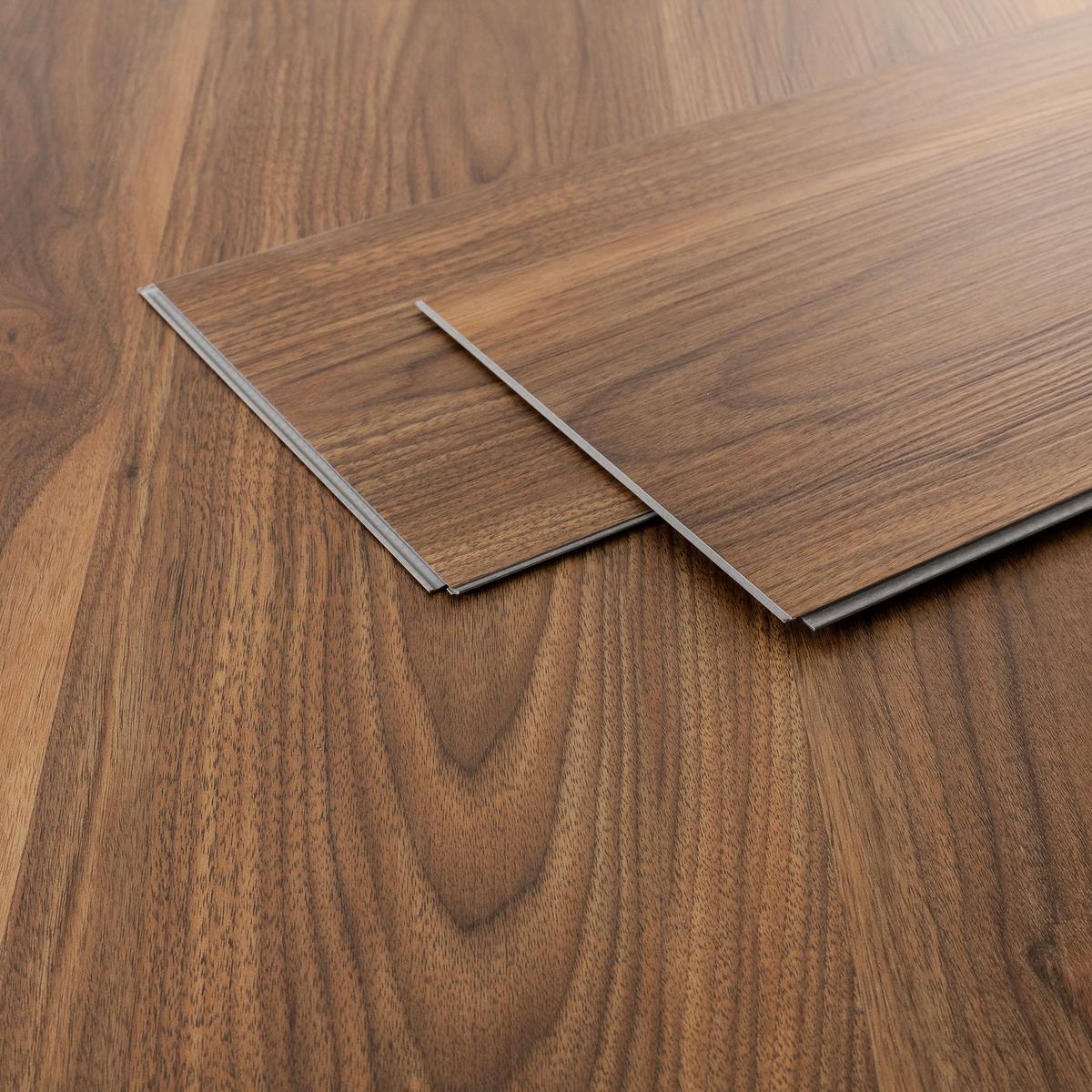 VINYLBODEN Click 1,54m²/7 Dielen Outtrigger Eiche - Dunkelbraun, Kunststoff (122/18/0.42cm) - ML-DESIGN