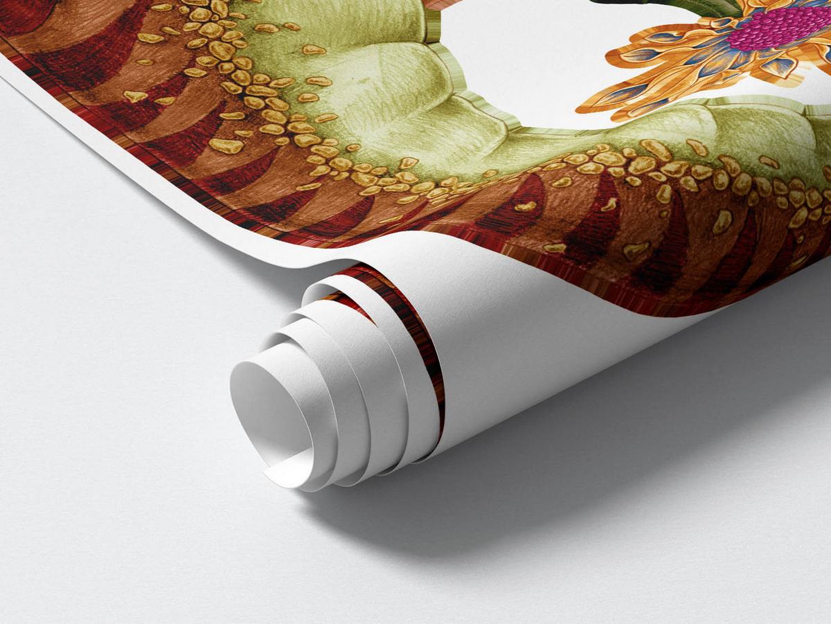 WANDAUFKLEBER 60x90cm - Dino der Leser - Multicolor, Kunststoff (60/90/0.1cm) - Wallfluent