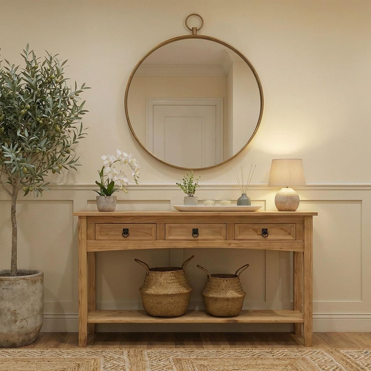 KONSOLENTISCH SALSA natur - Naturfarben, Holz (35/126/73cm) - CARO-Möbel