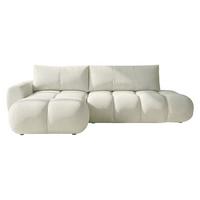 ECKSOFA Mitto O, Seite: Links - Creme/Schwarz, Holz/Kunststoff (285/172cm) - MIRJAN24