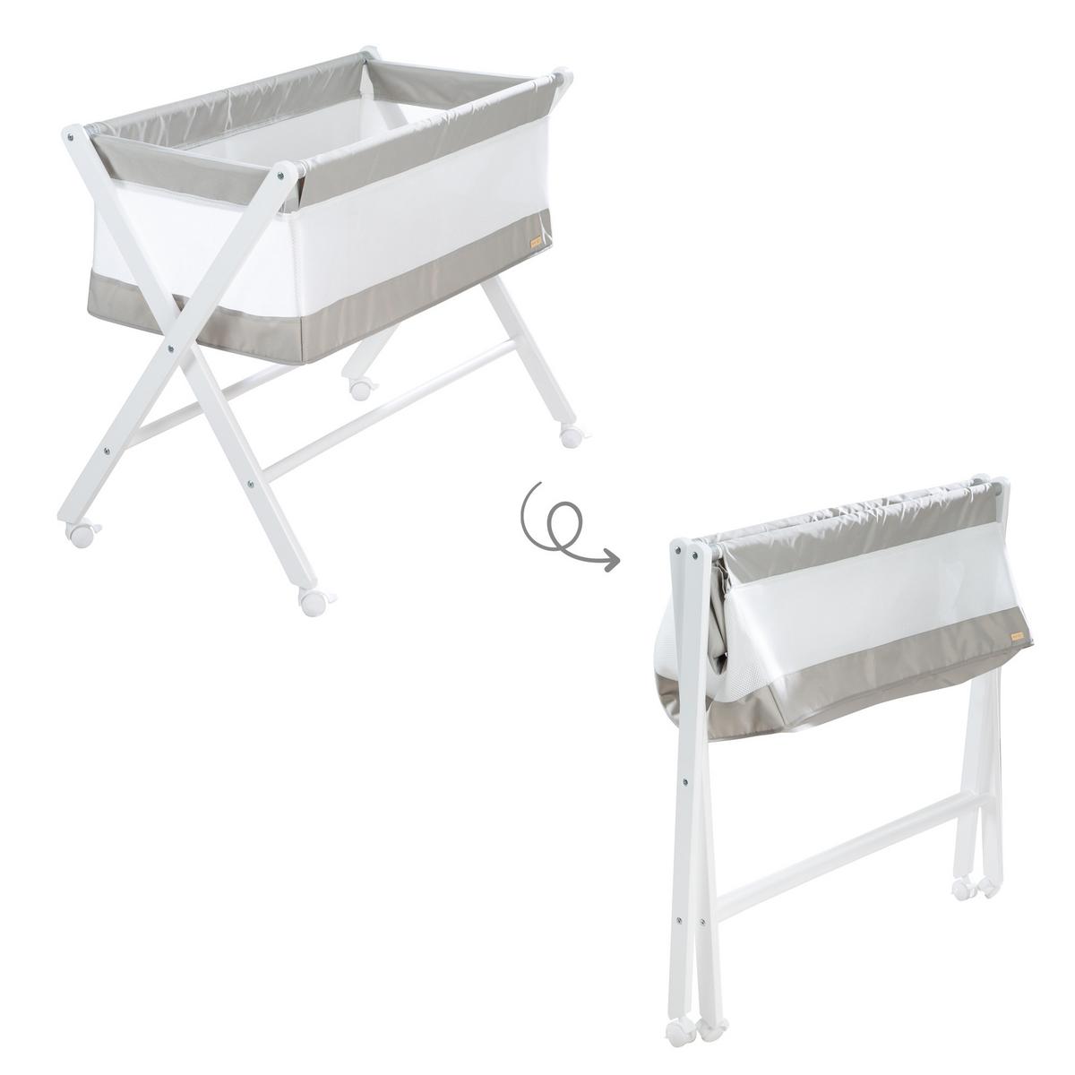 BEISTELLBETT 85 x 45 cm - Weiß, Holzwerkstoff (45/85cm) - Roba