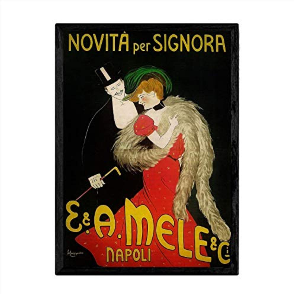 POSTER Dame Vintage A3 Rahmenlos - Klar, Papier (29.7/5/42cm) - Nacnic