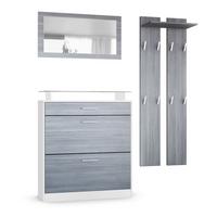 GARDEROBE Loret Front in Avola-Anthrazit - Anthrazit, Holzwerkstoff (180/200/23cm) - Vladon