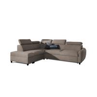 ECKSOFA Schlafsofa Anton In Esito - Taupe, Holzwerkstoff/Textil (205/265cm) - Fun Möbel