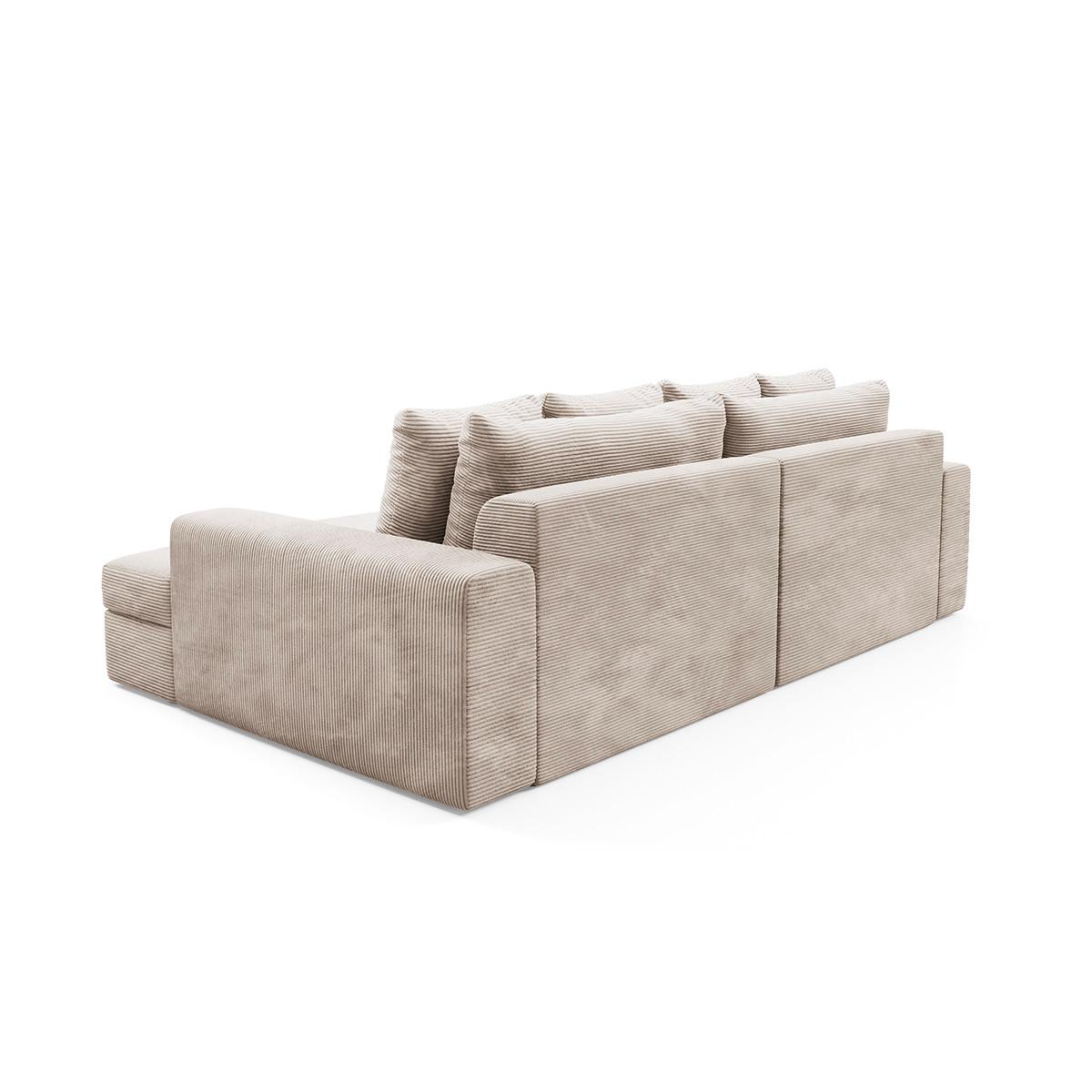 SOFA Paola 3 Sitzplätze Taupe - Taupe, Holz (272/86/167cm) - Petits-meubles