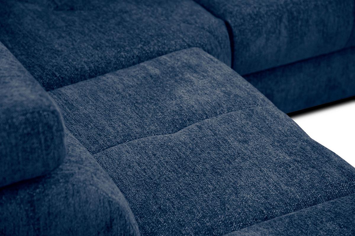 ECKSOFA CALVERA 5-Sitzer, dunkelblau - Dunkelblau, Holzwerkstoff/Textil (239/298cm) - Wozimo