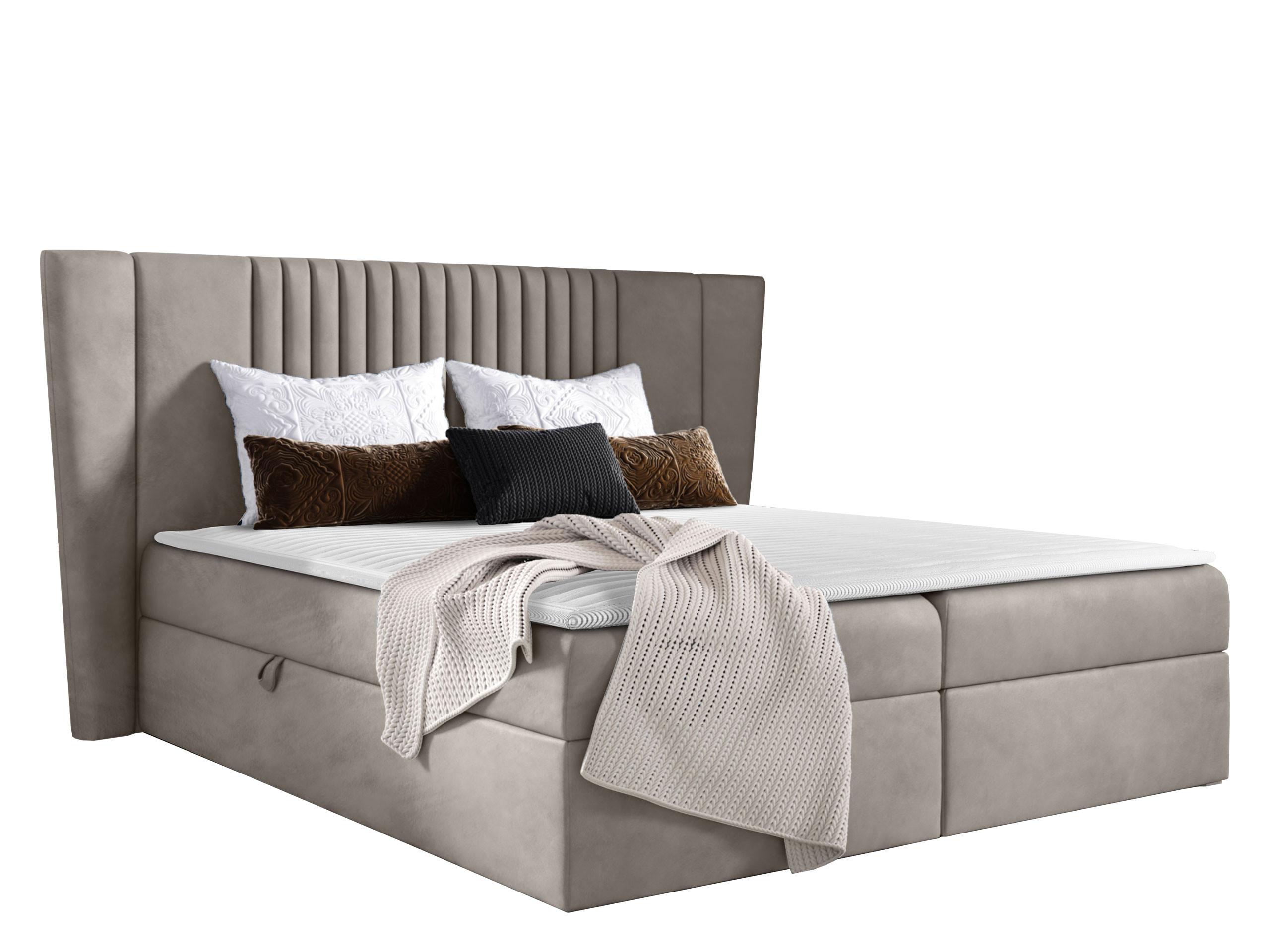 BOXBETT Spark - H3 - Grau, Holz (160/200cm) - MIRJAN24