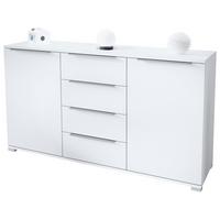 SIDEBOARD Linio Weiß matt - Weiß, Holzwerkstoff (138.5/75.5/35cm) - Vladon