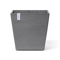 BLUMENTOPF Rotterdam Wheels 50,2/50,2/49,5 cm Grau - Grau, Kunststoff (50.2/49.5cm) - Ecopots