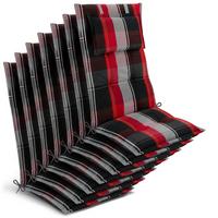 HOCHLEHNER Highlux HL 120x52x7cm Schwarz-Rot-Weiß-Kariert (7tlg) - Schwarz, Textil (52/120cm) - Beautissu 