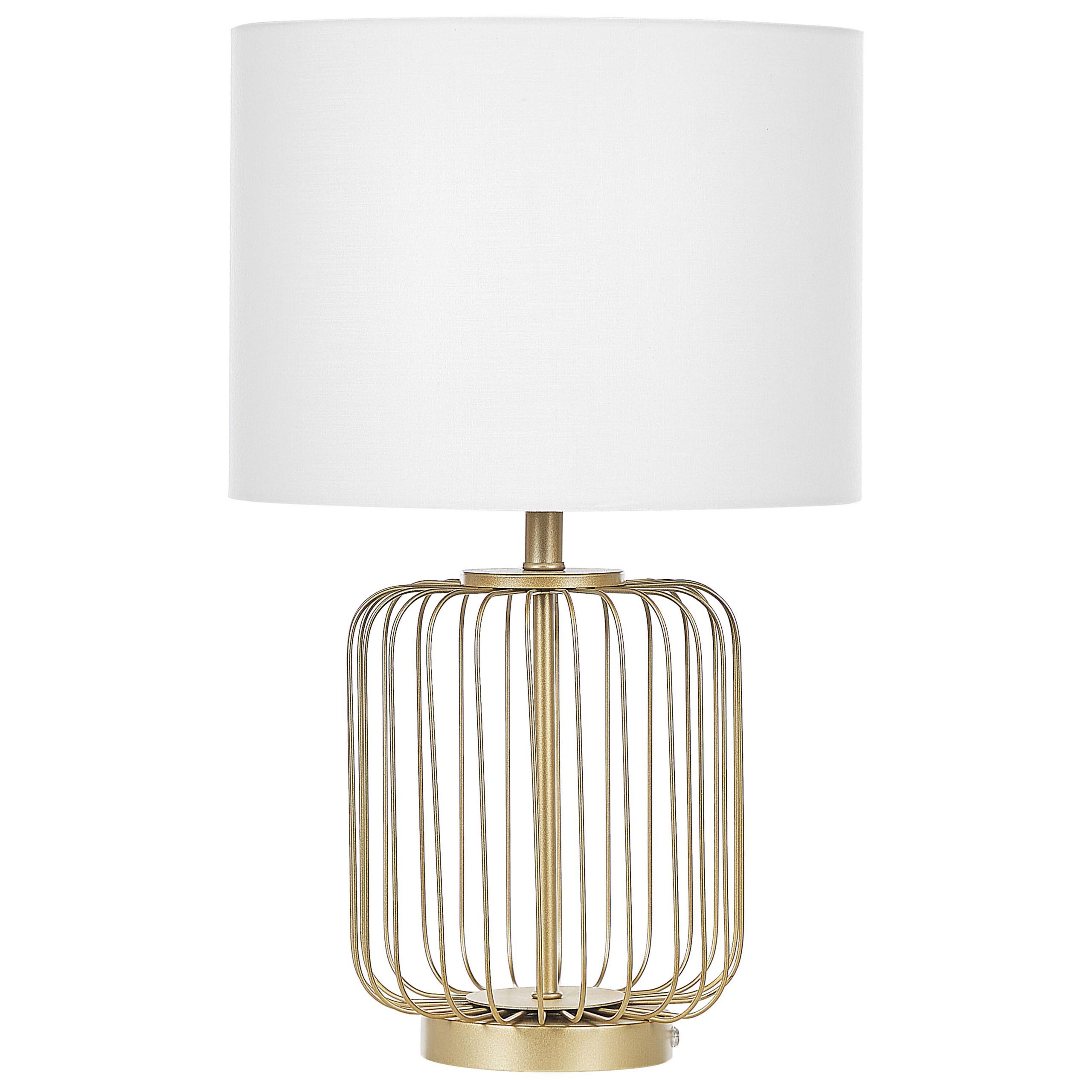 TISCHLAMPE Thouet 35/35/58 cm - Weiß, Metall (35/35/58cm) - Beliani