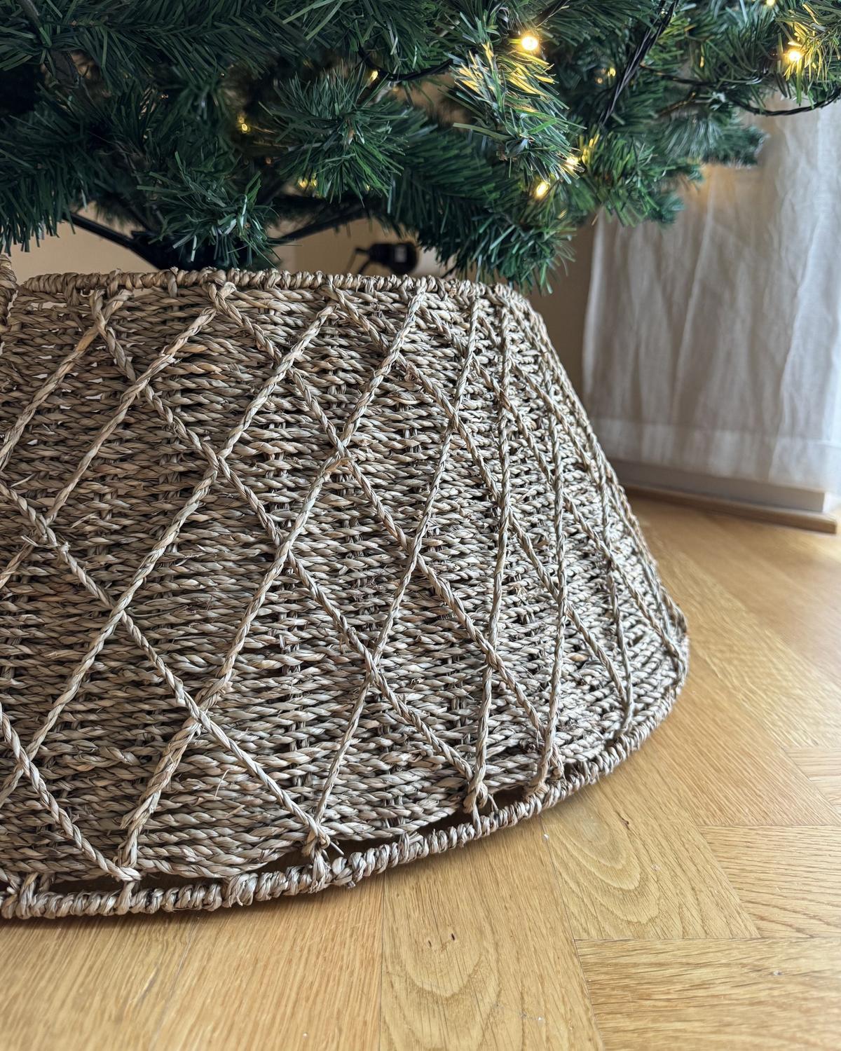 WEIHNACHTSBAUMKRAGEN 26 cm Naturfarben Bougie - Naturfarben, Naturmaterialien (26cm) - Beliani
