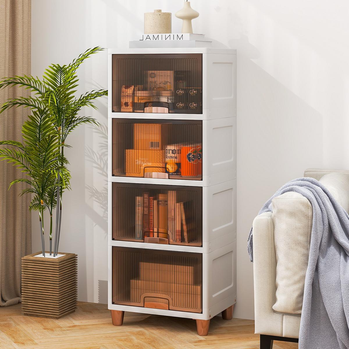 AUFBEWAHRUNGSBOX 150 L Weiß - Weiß, Kunststoff (45/117/38cm) - COSTWAY
