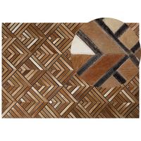 KURZFLOR-TEPPICH Tekir 230/160 cm - Braun, Fell (160/230cm) - Beliani