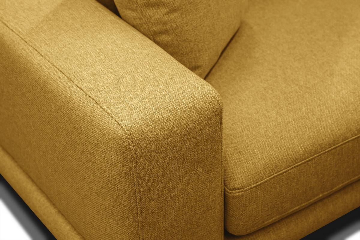 SOFA MEDIOLANE 2,5-Sitzer, dunkelgelb - Dunkelgelb, Holzwerkstoff/Textil (203/87/96cm) - Wozimo