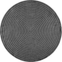 TEPPICH Outdoor Abstrakt MEZEN Polypropylen Anthrazit 160 x 160 cm - Anthrazit, Textil (160/160cm) - KADIMA DESIGN