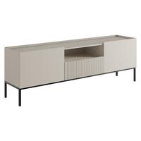 TV-ELEMENT Como 180 2D1SZ - Kaschmir/Schwarz, Holzwerkstoff/Metall (180/60/42cm) - MIRJAN24