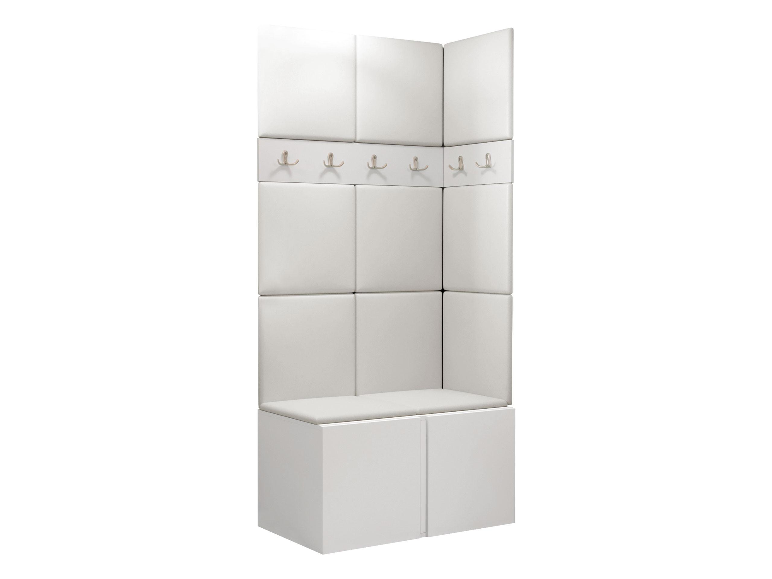 GARDEROBEN-SET Orion I - Weiß, Holzwerkstoff/Kunststoff (84/186/46cm) - MIRJAN24
