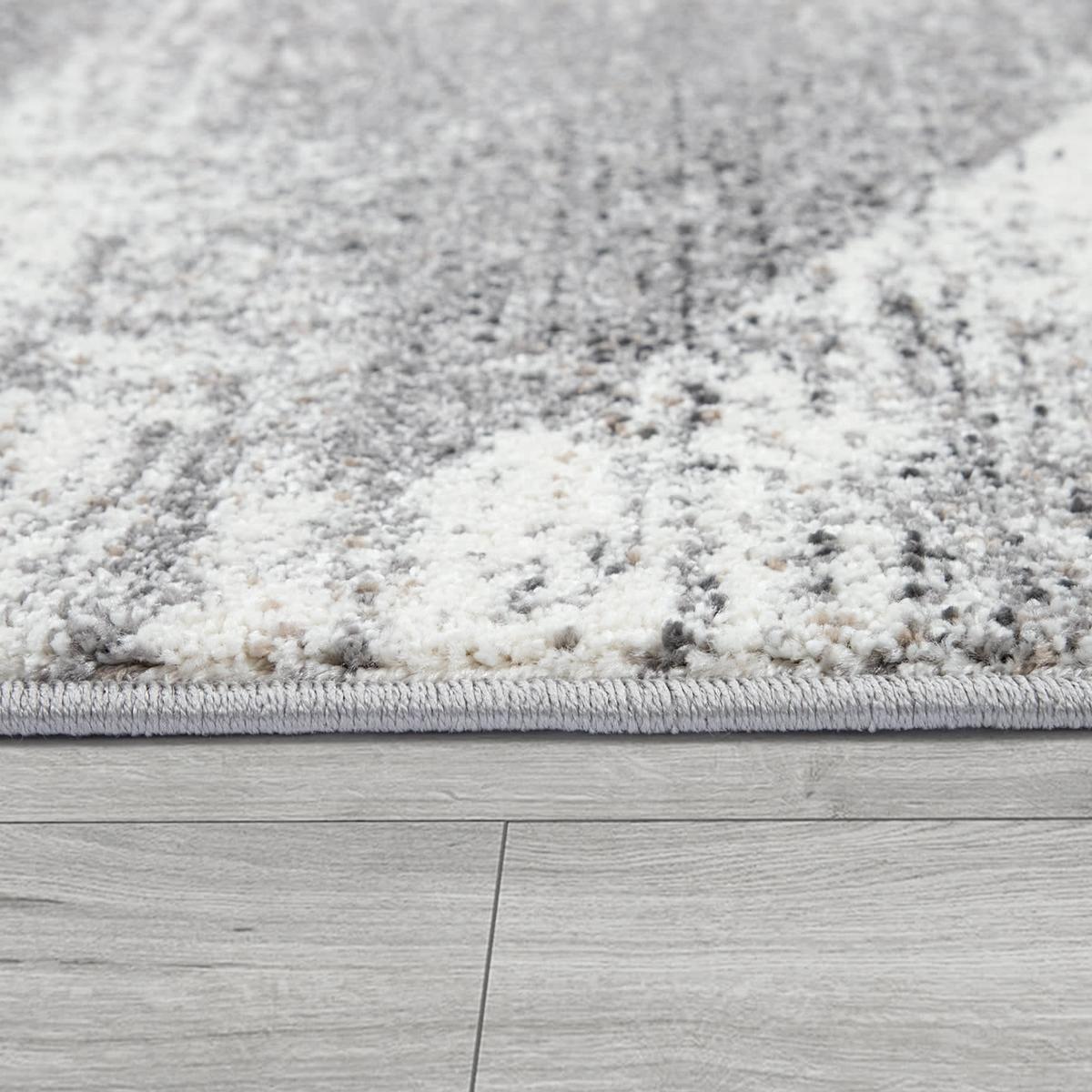 KURZFLORTEPPICH, mit Farbverlauf, aus Polypropylen, Grau, 80 x 150 cm - Grau, Textil (150/80cm) - KADIMA DESIGN