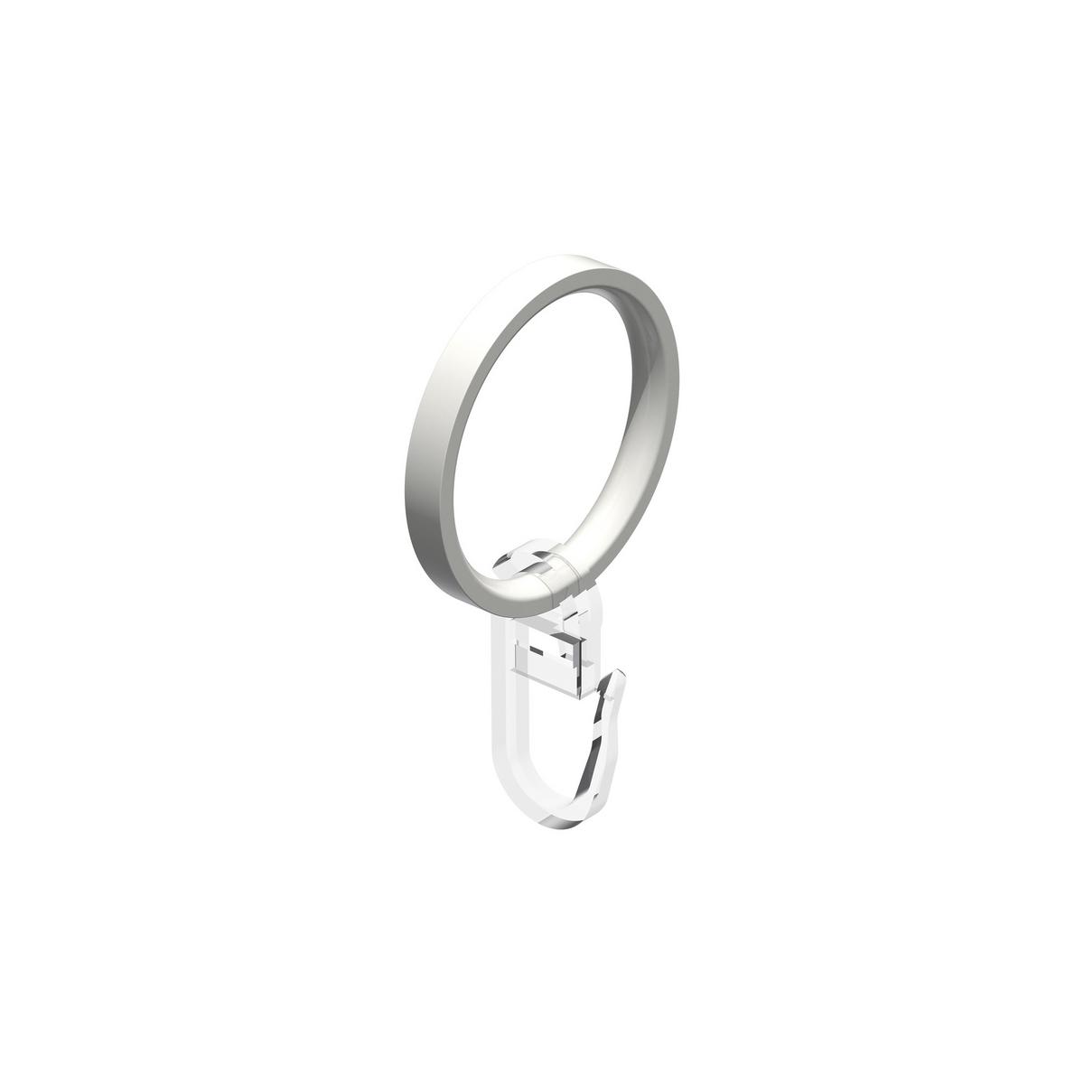 GARDINENSTANGE Platon Tanara 100 cm, 2-läufig, 20 mm Ø Weiß - Chromfarben/Weiß, Metall (100cm) - INTERDECO