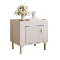 NACHTSCHRANK AVENA 48/36/47 cm Kaschmir/Eiche - Kaschmir, Holzwerkstoff/Kunststoff (48/47/36cm) - Idohome
