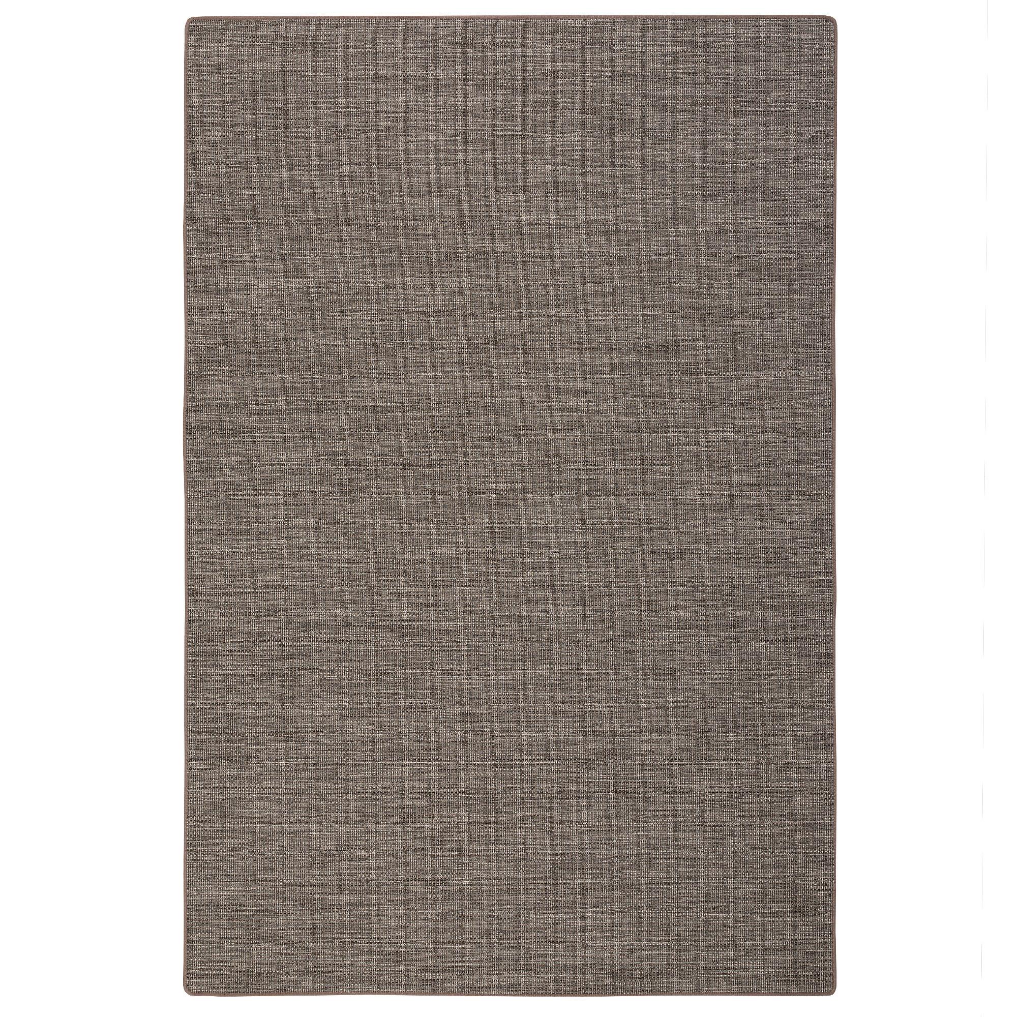 SISAL-OPTIK DESIGNER FLACHGEWEBE TEPPICH PURE MELIERT - Braun, Textil (133/133cm) - Snapstyle