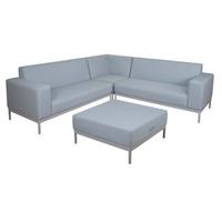 ALU-GARTEN-GARNITUR Hellblau - Hellblau, Textil - MCW