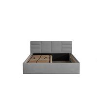 POLSTERBETT Madera Grau 120 x 200 x 40 cm Stauraum unter der Liegefläche Mit hochwertiger Matratze H3 (bis 120 kg) und Lattenrost - Grau, Textil (120/200cm) - Halmon Schlafkomfort Betten 